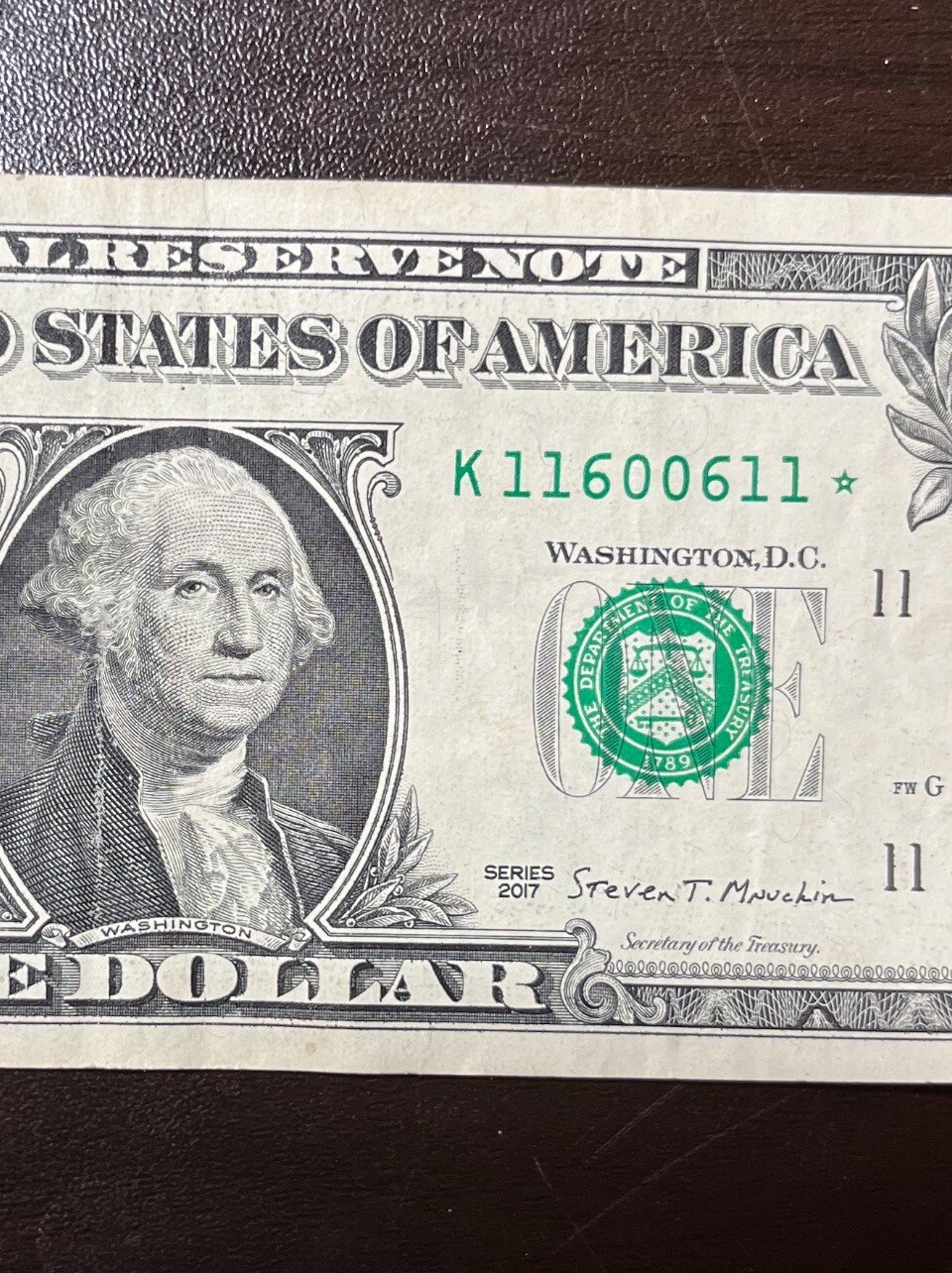 FANCY QUAD RADAR STAR NOTE PALINDROME in SERIAL NUMBER 1 Star Note
