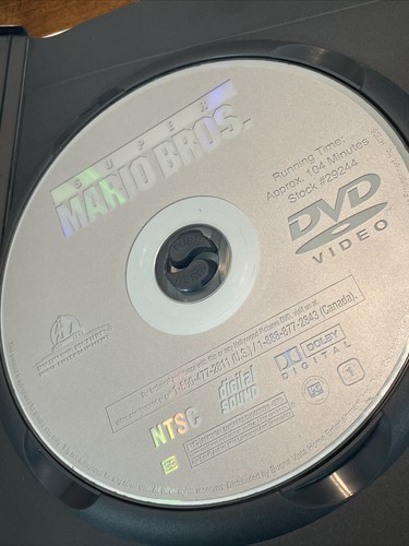 Super Mario Brothers (DVD, 1993) Vintage 90s Bob Hoskins, John Legguizamo - 第 3/5 張圖片