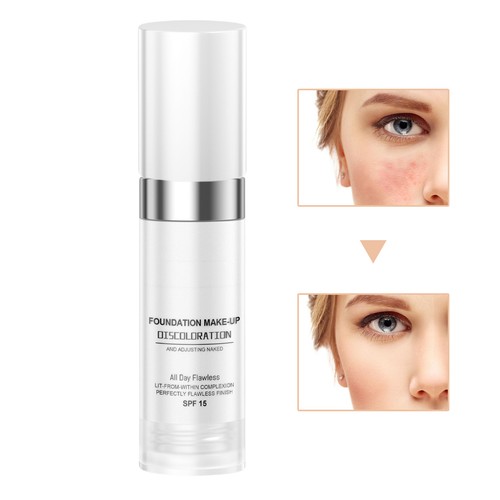 Color Changing Foundation Full Coverage SPF15 Concealer Foundation Makeup Expert