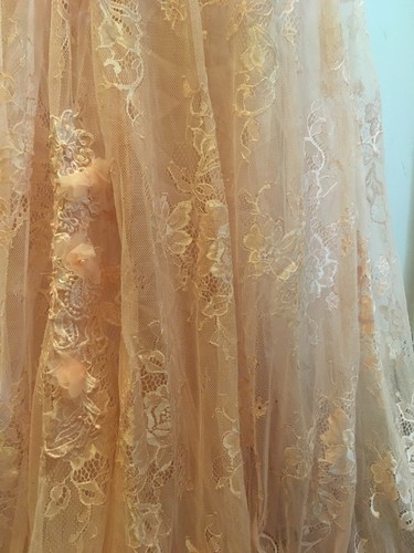 Bridess Short Sleeve Off The Shoulder Wedding Dress Size 12 Uk 8 US BNWT* Pink - Picture 10 of 23