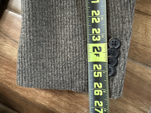 Tweed 100% Wool Blazer Sports Coat Men's 46R Two Button Double Vented Gray NEW - Picture 11 of 24