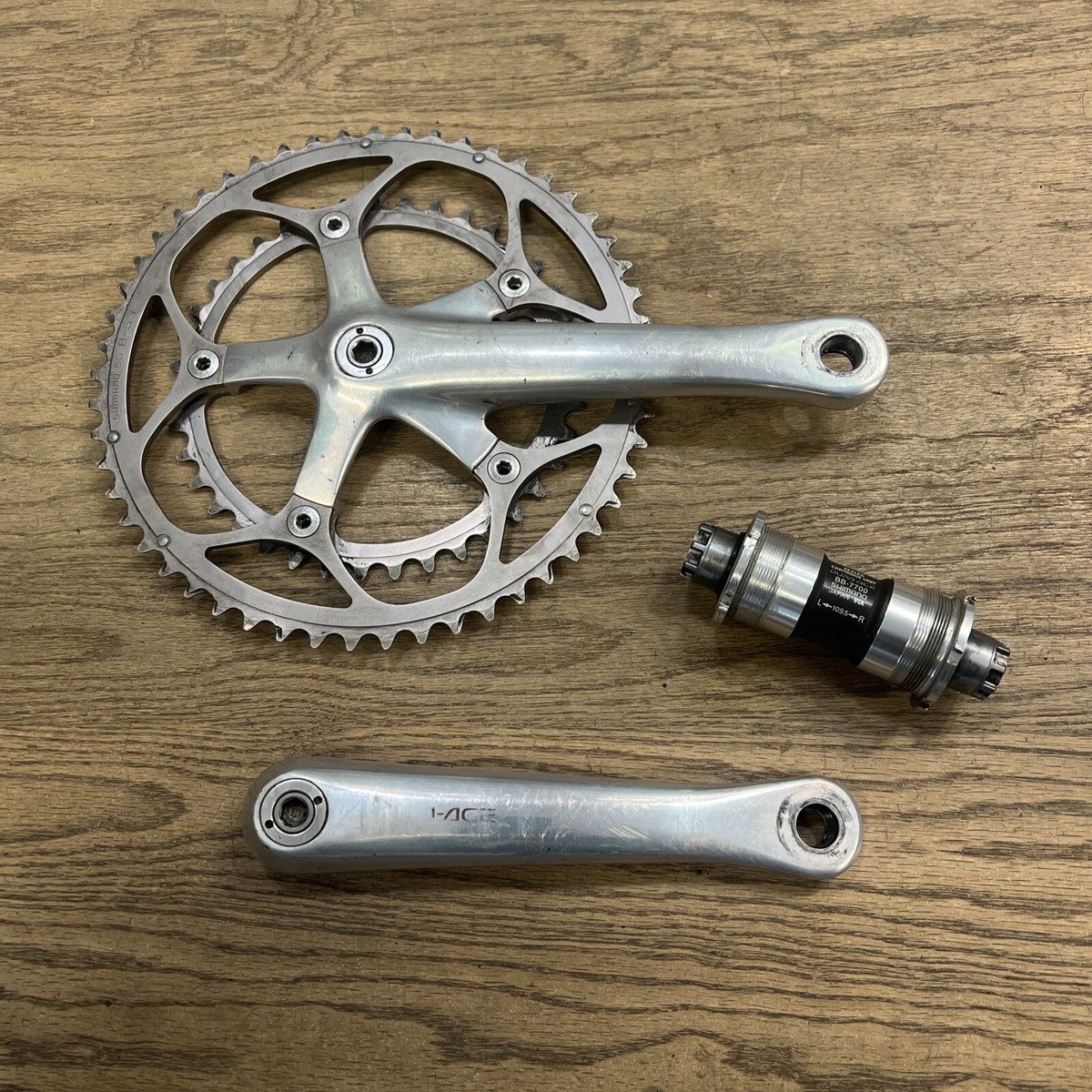 Shimano Dura Ace Crankset FC-7700 172.5mm 53/39 Double 130 BCD w