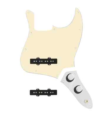 920D Jazz Bass Loaded Aged White Pickguard Drive HOT Pickups DomeConcentric Knob