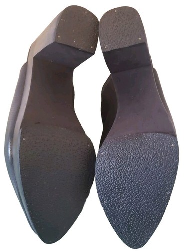 RACHEL COMEY Platform Black Leather Slingback Close Toe Clogs Heels Sz 7 RP$450 - Picture 12 of 12
