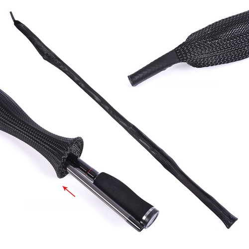 10Packs Fishing Rod Sock Covers Braided Mesh Pole Protector Sleeve Fish Tool - Picture 4 of 10