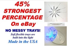 45% DENTAL GRADE BLEACHING SYSTEM TOOTH WHITENING WHITENER TEETH GEL KIT 