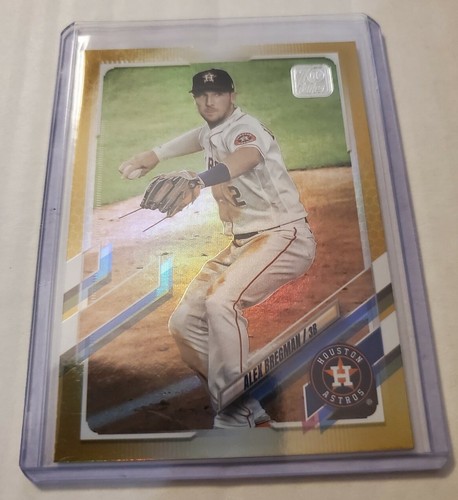 Alex Bregman 2021 Topps Series 1 Gold Foil Parallel Houston Astros #297 - Picture 4 of 4