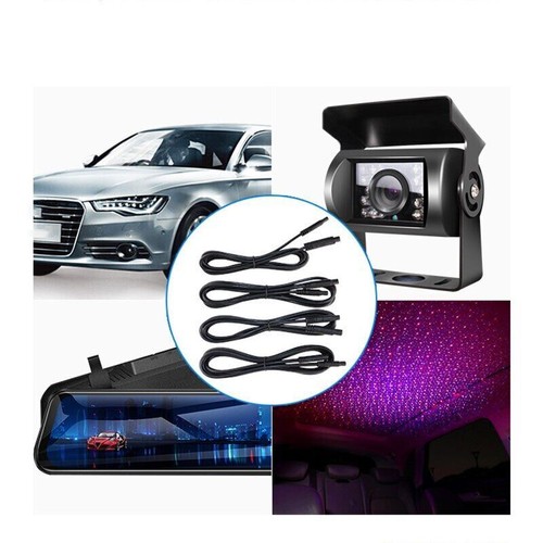 4/5/6/8pin Car Rear View Camera Car Dash Cam Recorder Extension Cable Cord Wire - Picture 20 of 24