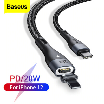 Baseus Magnetic USB for iPhone to USB C Cable 20W 18W PD