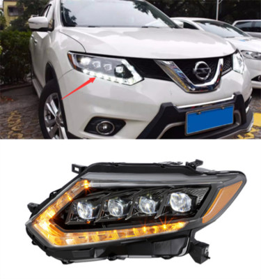 ABS Plastic Exterior Front LED headlight assembly For Nissan X-TRAIL 2014-2017