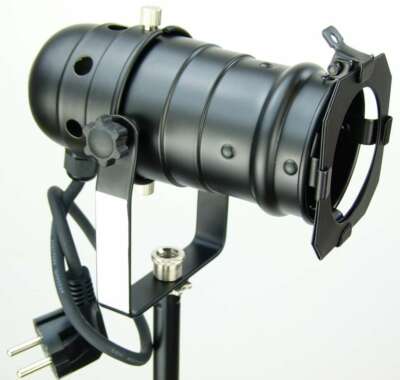 PAR-20 Scheinwerfer Schwarz Spot Light mit Kabel, Stecker, Farbfilterrahmen, E27