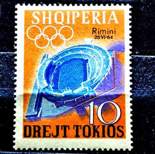 Albania 1964 - MNH - Olympics Overprint Rimini 64 - Afbeelding 1 van 4