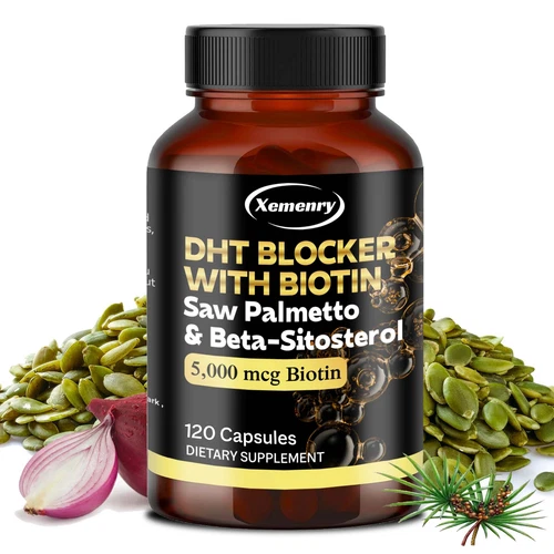 DHT Blocker Capsules - Saw Palmetto, Biotin,Beta-sitosterol - Boosts Hair Growth
