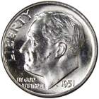 1951 Roosevelt Dime Bu Uncirculated Mint State 90% Silver 10c Us Coin