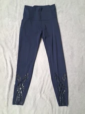 Beyond Yoga Colico Leggings Womens Small Navy Blue High Waisted Ankle Length