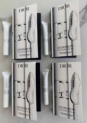 4 x DIOR Diorshow Maximizer 4D Lash Primer Serum Mini Trial Size .03 oz each