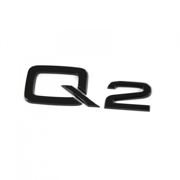 Original Audi Q2 Schriftzug Schwarz Tuning Exclusive Black Edition Emblem Oem-image
