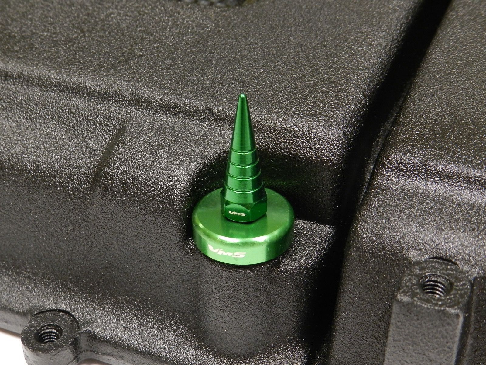 VMS BILLET ALUMINUM GREEN H22 H22A VTEC VALVE COVER SPIRAL SPIKE NUTS