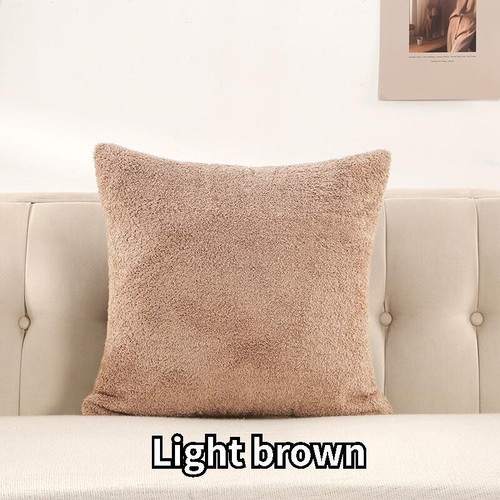 2x Curly Plush Decorative Pillow Cover Sherpa Fleece Pillowcase Cushion Case - Picture 21 of 27