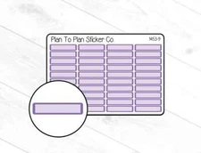 1453-9~~Purple Rounded Labels Planner Stickers.