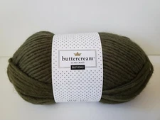 Buttercream Luxe Craft Roving Yarn 100% Wool 100g/3.5oz 115yds/105m Hunter Green