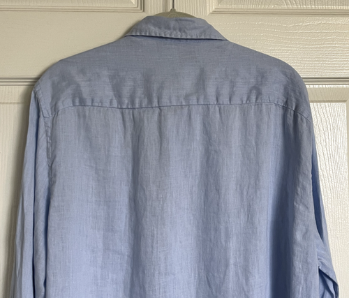 Top H&M Nº 17 Linen Essentials manga larga abotonada talla mediana - Imagen 5 de 8