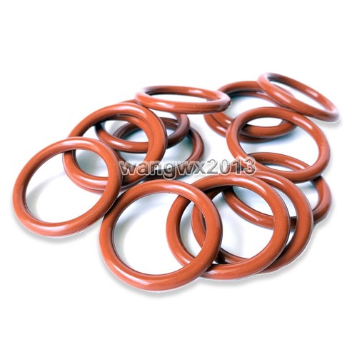 10x Junta tórica de goma de silicona VMQ anillo de sellado aceite resistente al calor W3,1 mm OD10-200 mm - Imagen 5 de 8