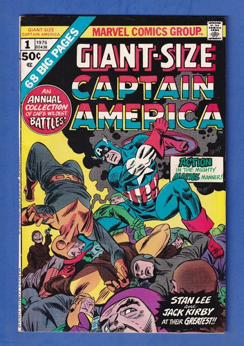 Giant-Size Captain America #1 Jan 1975 Stan Lee Gil Kane Jack Kirby Chic Stone
