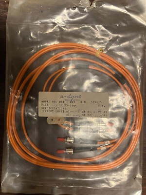 2,5m Optic Fiber Cable LWL Duplex Glasfaser Patchkabel DST/DST 50/125 Multi-Mode