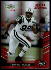 2007 Score Select #171 Bryan Thomas Red Zone #/30