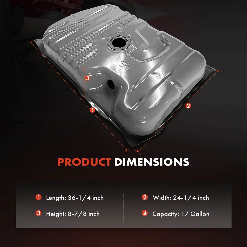 Tanque de combustible de 17 galones para Chevrolet Malibu Cutlass Buick Century Regal Pontiac Foto 4 de 4