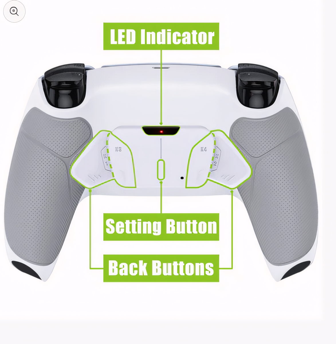 Elite PS5 DualSense Controller 2 Back Buttons Edge Sony
