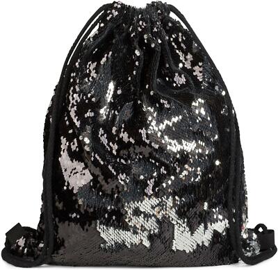 Borsa sportiva hipster con paillettes, zaino, borsa sportiva