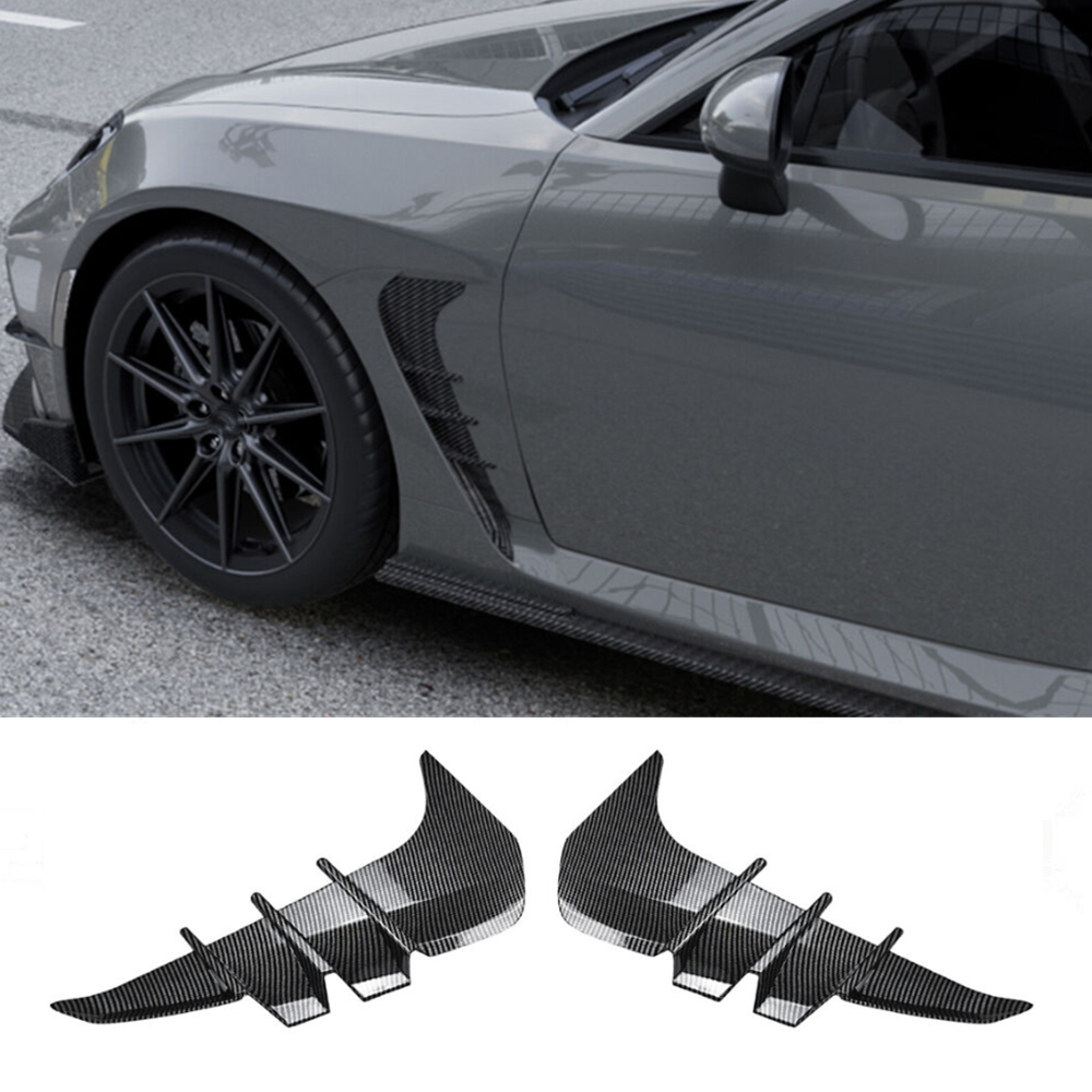 For Subaru BRZ 2022-2024 2Pcs Car Carbon Look Side Fender Air Vent Cover Decor