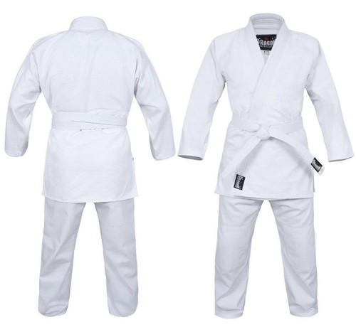 MORGAN Sports 8oz Dragon Martial Arts Karate MMA Gi Uniform Black OR White - Picture 9 of 14
