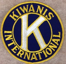 Kiwanis International patch Large Fraternal Organization Memorabilia .