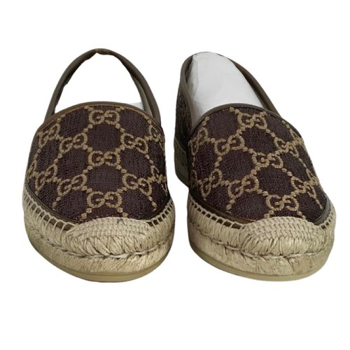 Alpargatas para mujer Gucci Heritage GG color marrón cojo-beige talla 36 - Imagen 2 de 9