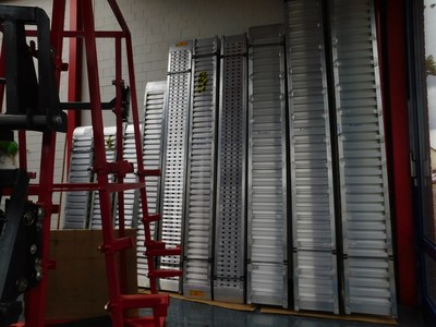 Auffahrrampe, Verladerampen, Alurampen ,Auffahrschienen 2500mm, 2700 kg