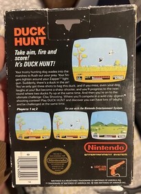 Nintendo NES 1985 Duck Hunt Matte Sticker Seal 1st Run Test Market CIB RARE!