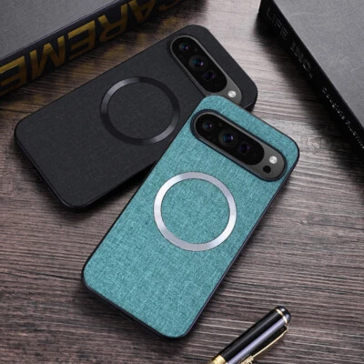 MARKENLOS Handyhülle Magnetic Case Für Google Pixel 9 Pro XL 8 7 8A 7A Magsafe Nylon Cover