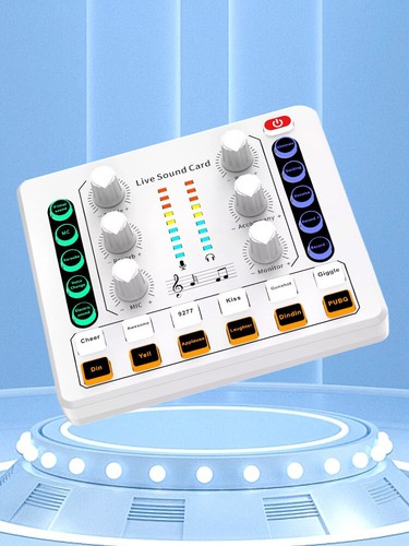 Carte Son M8 Interface Live Streaming Externe USB Live Broadcast MicrophoneRk - Photo 12/12