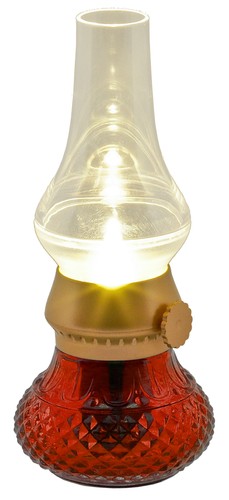 Lampe de table LED lanterne rétro avec batterie, lampe de dessert, lampe de camping, câble USB rouge