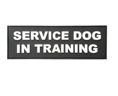 LEGEEON K9 Geschirr DIENSTHUND IM TRAINING K-9 PVC Gummi 3D Hakenschlaufe Patch