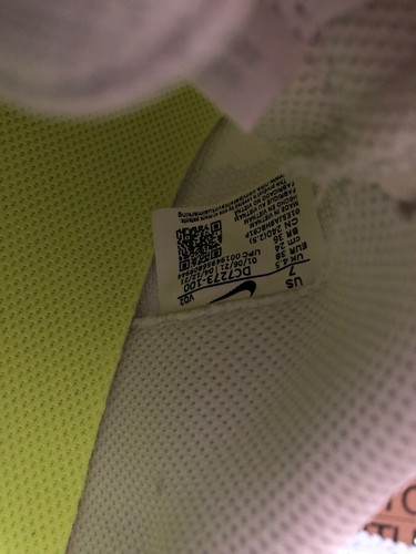 New Nike Air Force 1 Crater Flyknit Sz W7 M5.5 Shoes White Athetic Sneakers - Picture 11 of 14