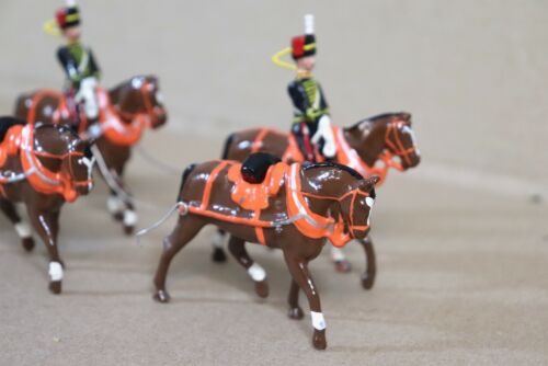SOLDATS DORSET ROYAL HORSE ARTILLERIE CALÈCHE ET ÉQUIPAGE TROUPE COULEUR 1oe - Photo 9 sur 23