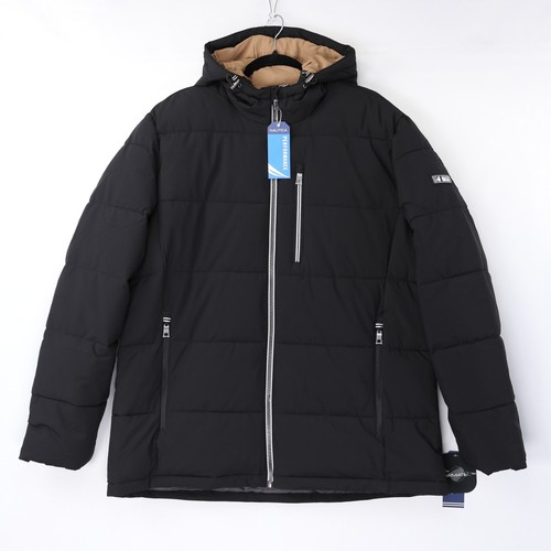 Nautica Mens Quilted Puffer Jacket Stretch Hooded Water Resistant Black Sz NWT - Bild 21 von 54