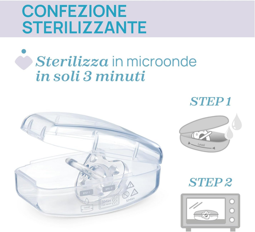 Chicco Gommotto Dual Soft, Ciuccio in Silicone 2-6 Mesi, Bicolore, Set Di Gommot - Foto 7 di 7