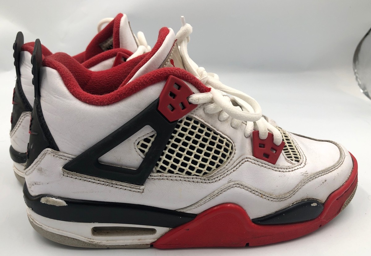 Nike Air Jordan 4 Retro OG 'Fire Red' Y Size 5.5 408452-160