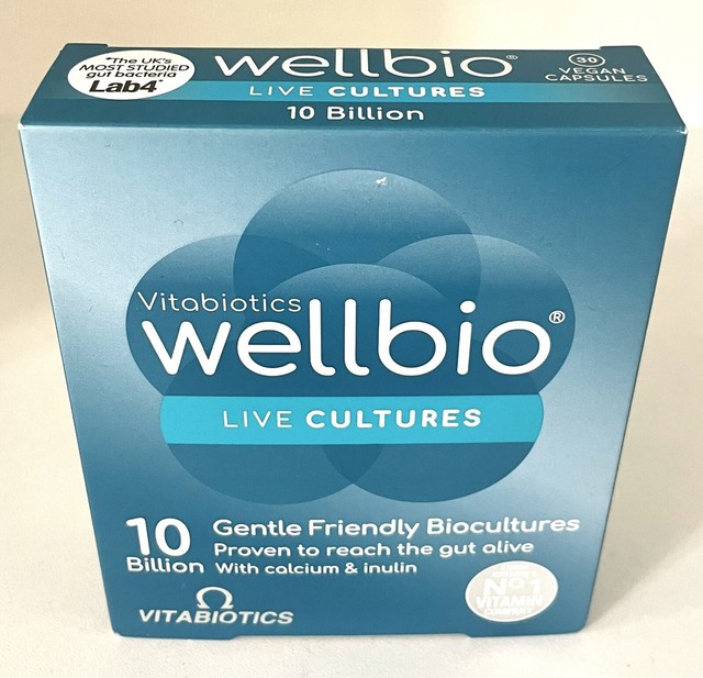 2x Vitabiotics Wellbio 10 Billion Live Microbiotic Cultures Digestive 30 Capsule For Sale Online Ebay