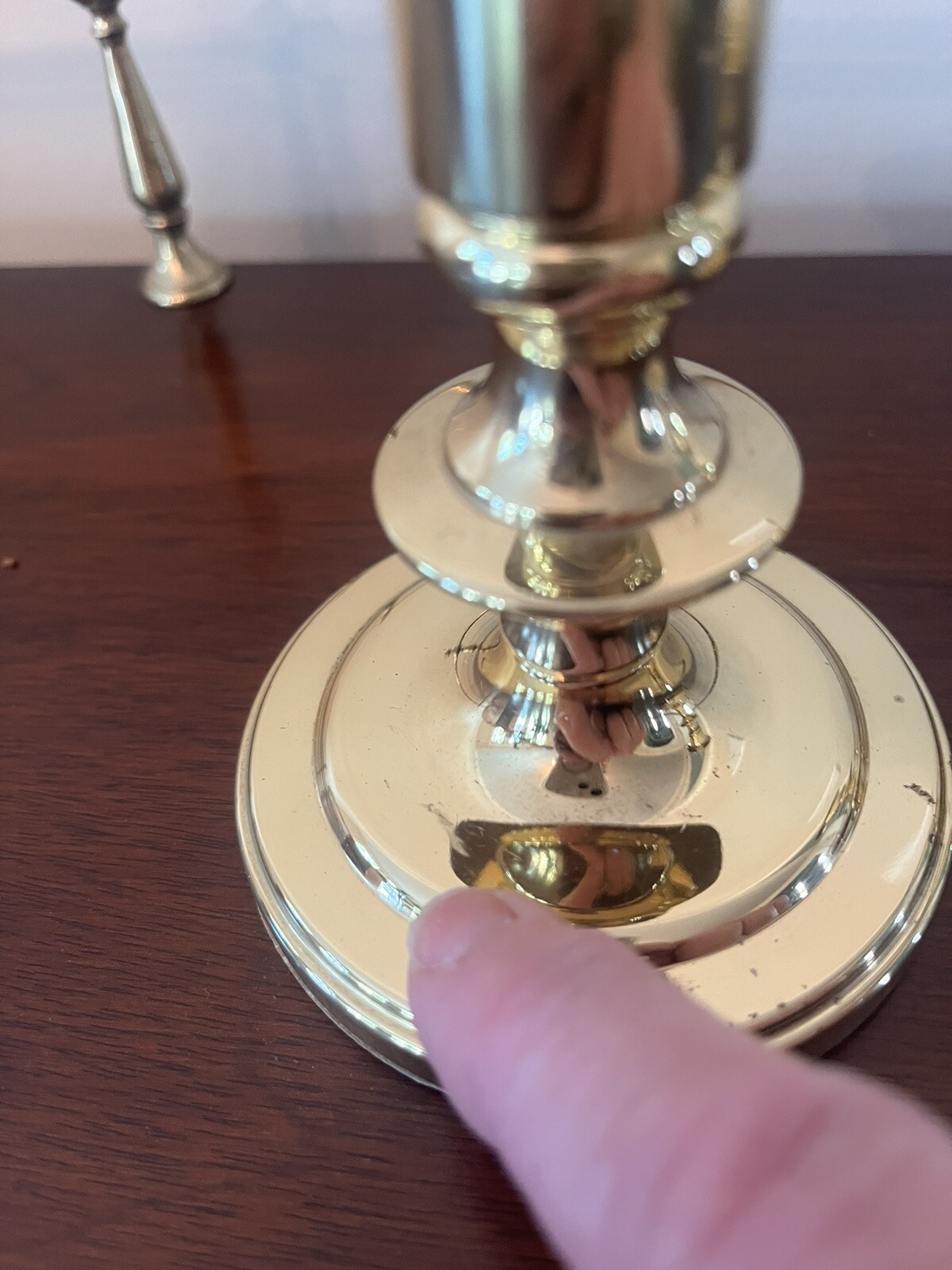 Vintage BALDWIN Brass Candlesticks Holder SET OF 2 4" In America